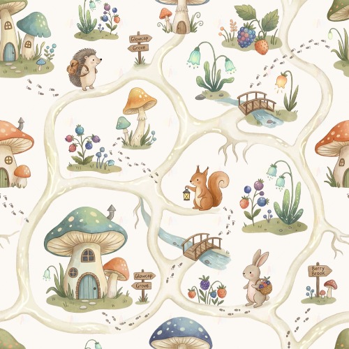 蘑菇森林探险图